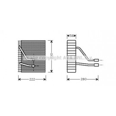 Испаритель, кондиционер FDV330 AVA QUALITY COOLING - купить в магазине запчастей по Украине