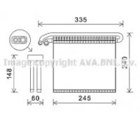 Испаритель, кондиционер AVA QUALITY COOLING FDV456 FDV456 AVA QUALITY COOLING - купить в магазине запчастей по Украине