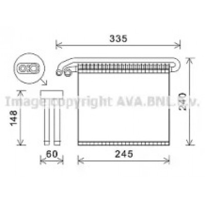 Испаритель, кондиционер FDV456 AVA QUALITY COOLING - купить в магазине запчастей по Украине