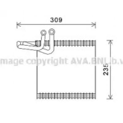 Испаритель, кондиционер FDV493 AVA QUALITY COOLING - купить в магазине запчастей по Украине