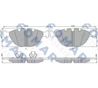 Комплект тормозных колодок, дисковый тормоз FOMAR Friction FO 228583 FO228583 FOMAR Friction - купить в магазине запчастей по Украине