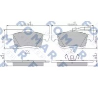 Комплект тормозных колодок, дисковый тормоз FOMAR Friction FO 250481 FO250481 FOMAR Friction - купити в магазині запчастин по Україні