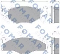 Комплект тормозных колодок, дисковый тормоз FOMAR Friction FO 436681 FO436681 FOMAR Friction - купить в магазине запчастей по Украине