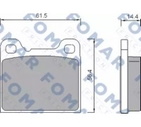 Комплект тормозных колодок, дисковый тормоз FOMAR Friction FO 458781 FO458781 FOMAR Friction - купити в магазині запчастин по Україні