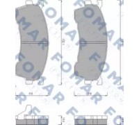 Комплект тормозных колодок, дисковый тормоз FOMAR Friction FO 459481 FO459481 FOMAR Friction - купити в магазині запчастин по Україні