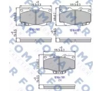 Комплект тормозных колодок, дисковый тормоз FOMAR Friction FO 464781 FO464781 FOMAR Friction - купити в магазині запчастин по Україні
