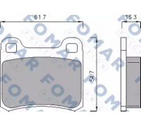 Комплект тормозных колодок, дисковый тормоз FOMAR Friction FO 474185 FO474185 FOMAR Friction - купить в магазине запчастей по Украине
