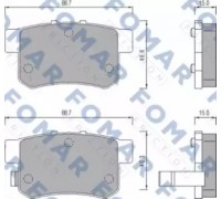 FO475181 FOMAR Friction - купити в магазині запчастин по Україні