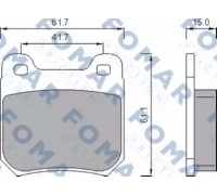 Комплект тормозных колодок, дисковый тормоз FOMAR Friction FO 478781 FO478781 FOMAR Friction - купить в магазине запчастей по Украине