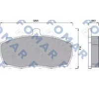 Комплект тормозных колодок, дисковый тормоз FOMAR Friction FO 499081 FO499081 FOMAR Friction - купити в магазині запчастин по Україні
