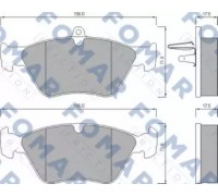 Комплект тормозных колодок, дисковый тормоз FOMAR Friction FO 625781 FO625781 FOMAR Friction - купити в магазині запчастин по Україні