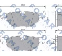 Комплект тормозных колодок, дисковый тормоз FOMAR Friction FO 637181 FO637181 FOMAR Friction - купить в магазине запчастей по Украине