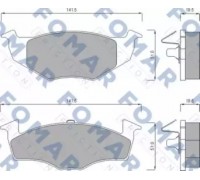 Комплект тормозных колодок, дисковый тормоз FOMAR Friction FO 643281 FO643281 FOMAR Friction - купить в магазине запчастей по Украине