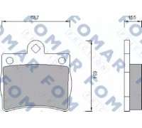 Комплект тормозных колодок, дисковый тормоз FOMAR Friction FO 653681 FO653681 FOMAR Friction - купить в магазине запчастей по Украине