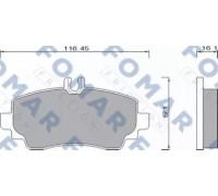 FO668581 FOMAR Friction - купити в магазині запчастин по Україні