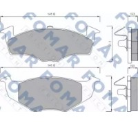 Комплект тормозных колодок, дисковый тормоз FOMAR Friction FO 682581 FO682581 FOMAR Friction - купить в магазине запчастей по Украине