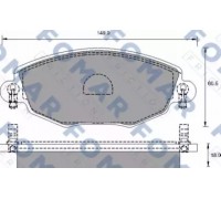 Комплект тормозных колодок, дисковый тормоз FOMAR Friction FO 684581 FO684581 FOMAR Friction - купить в магазине запчастей по Украине