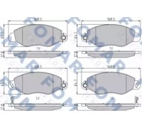 Комплект тормозных колодок, дисковый тормоз FOMAR Friction FO 684781 FO684781 FOMAR Friction - купить в магазине запчастей по Украине