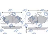 Комплект тормозных колодок, дисковый тормоз FOMAR Friction FO 909581 FO909581 FOMAR Friction - купить в магазине запчастей по Украине