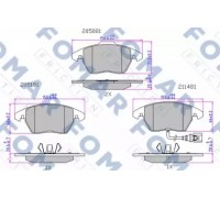 Комплект тормозных колодок, дисковый тормоз FOMAR Friction FO 912981 FO912981 FOMAR Friction - купить в магазине запчастей по Украине