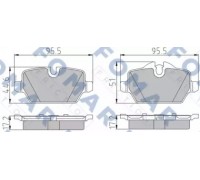 Комплект тормозных колодок, дисковый тормоз FOMAR Friction FO 928481 FO928481 FOMAR Friction - купить в магазине запчастей по Украине