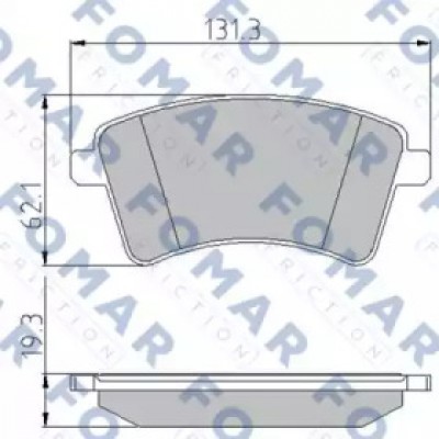 Комплект тормозных колодок, дисковый тормоз FO931381 FOMAR Friction - купить в магазине запчастей по Украине