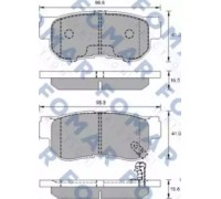 Комплект тормозных колодок, дисковый тормоз FOMAR Friction FO 931781 FO931781 FOMAR Friction - купити в магазині запчастин по Україні