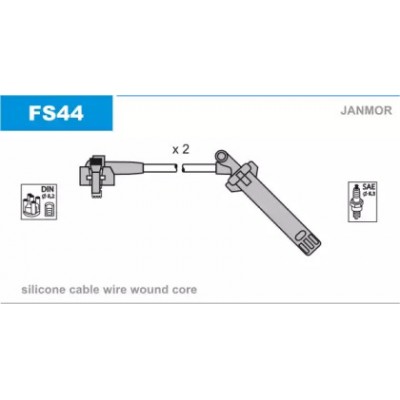 Комплект проводов зажигания FS44 JANMOR - купить в магазине запчастей по Украине
