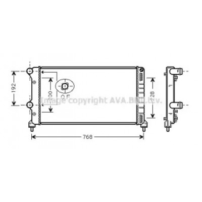 Радиатор, охлаждение двигателя FT2250 AVA QUALITY COOLING - купить в магазине запчастей по Украине