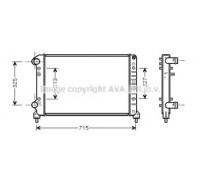 Радиатор, охлаждение двигателя AVA QUALITY COOLING FT2262 FT2262 AVA QUALITY COOLING - купить в магазине запчастей по Украине