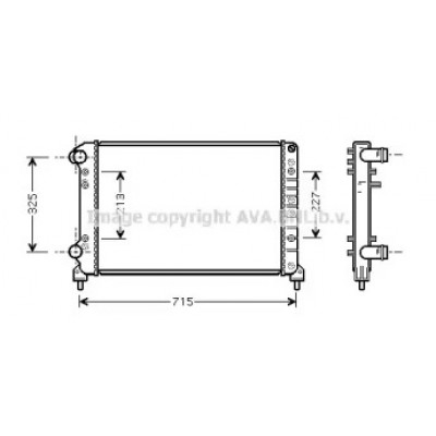 Радиатор, охлаждение двигателя FT2262 AVA QUALITY COOLING - купить в магазине запчастей по Украине