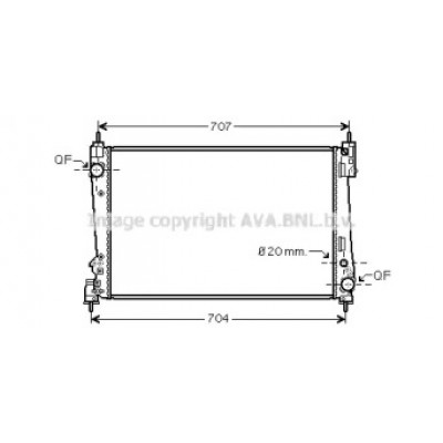 Радиатор, охлаждение двигателя FT2312 AVA QUALITY COOLING - купить в магазине запчастей по Украине
