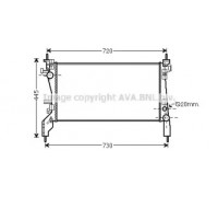Радиатор, охлаждение двигателя AVA QUALITY COOLING FT2385 FT2385 AVA QUALITY COOLING - купити в магазині запчастин по Україні