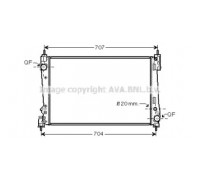 Радиатор, охлаждение двигателя AVA QUALITY COOLING FT2401 FT2401 AVA QUALITY COOLING - купить в магазине запчастей по Украине