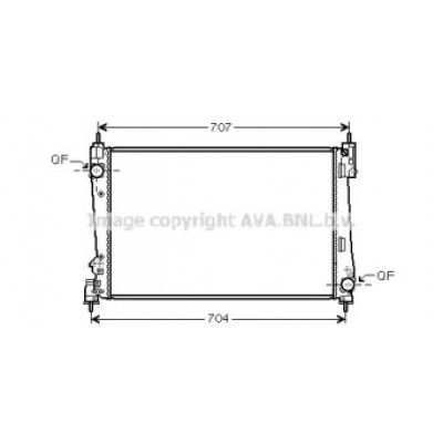 Радиатор, охлаждение двигателя FT2454 AVA QUALITY COOLING - купить в магазине запчастей по Украине