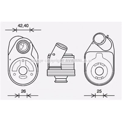 масляный радиатор, двигательное масло FT3610 AVA QUALITY COOLING - купить в магазине запчастей по Украине