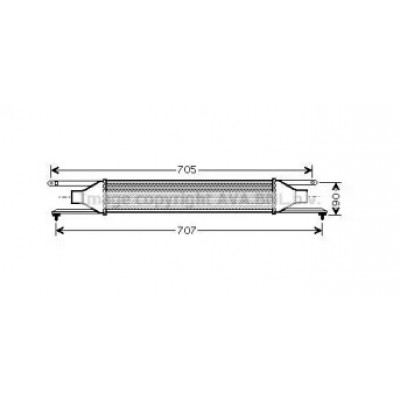 Интеркулер FT4319 AVA QUALITY COOLING - купить в магазине запчастей по Украине