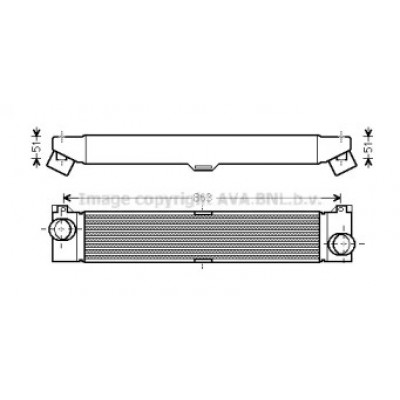 Интеркулер FT4360 AVA QUALITY COOLING - купить в магазине запчастей по Украине