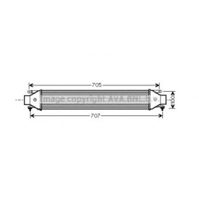Интеркулер FT4392 AVA QUALITY COOLING - купить в магазине запчастей по Украине