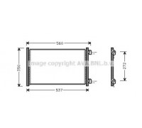 Конденсатор, кондиционер AVA QUALITY COOLING FT5214 FT5214 AVA QUALITY COOLING - купить в магазине запчастей по Украине