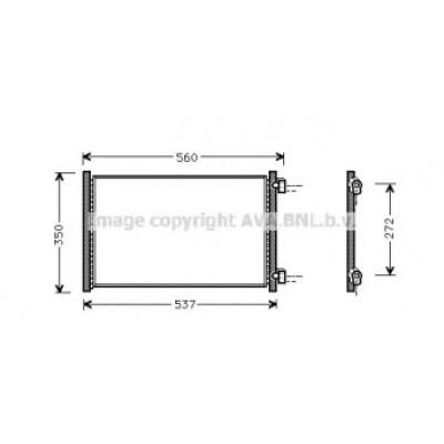 Конденсатор, кондиционер FT5214 AVA QUALITY COOLING - купить в магазине запчастей по Украине