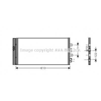 Конденсатор, кондиционер FT5298 AVA QUALITY COOLING - купить в магазине запчастей по Украине