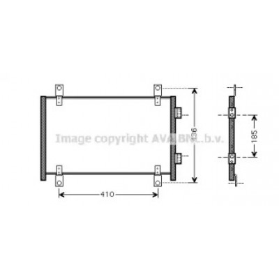 Конденсатор, кондиционер FT5302 AVA QUALITY COOLING - купить в магазине запчастей по Украине