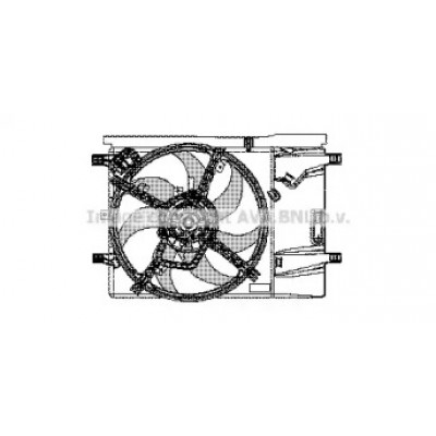 Вентилятор, охлаждение двигателя FT7533 AVA QUALITY COOLING - купить в магазине запчастей по Украине