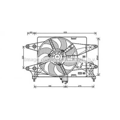 Вентилятор, охлаждение двигателя FT7560 AVA QUALITY COOLING - купить в магазине запчастей по Украине