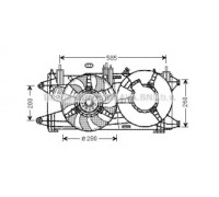 Вентилятор, охлаждение двигателя AVA QUALITY COOLING FT7573 FT7573 AVA QUALITY COOLING - купить в магазине запчастей по Украине