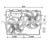 Вентилятор, охлаждение двигателя AVA QUALITY COOLING FT7583 FT7583 AVA QUALITY COOLING - купить в магазине запчастей по Украине