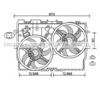 Вентилятор, охлаждение двигателя AVA QUALITY COOLING FT7585 FT7585 AVA QUALITY COOLING - купить в магазине запчастей по Украине