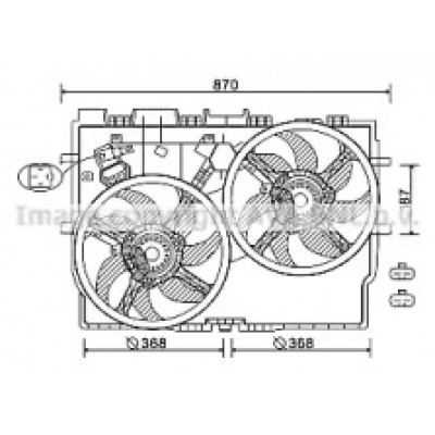 Вентилятор, охлаждение двигателя FT7585 AVA QUALITY COOLING - купить в магазине запчастей по Украине