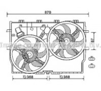 Вентилятор, охлаждение двигателя AVA QUALITY COOLING FT7586 FT7586 AVA QUALITY COOLING - купить в магазине запчастей по Украине